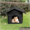 Cuccia Penne Cuccia Penne Pieghevole Cat House Esterno Impermeabile Animale Domestico per Cani di Piccola Taglia Gattino Cucciolo Grotta Nido con Animali Domestici Pad Letto per Cani Tenda Dh6Oz