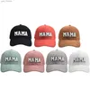 Ball Caps Boys Beach Hat Unisex Classic Low Profile Cotton Baseball C Embroidery Labeling Letter Soft Gangster Baseball C L240314