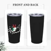 Tumblers Palestine Arabic Tumbler Vacuum Insulated Palestinian Flag Thermal Cup Stainless Steel Smoothie Tea Mugs Water Bottle 20oz