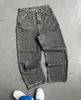 Jeans pour hommes PROTECT Vintage Lettre Brodée Mens Y2K Baggy Casual Gothic Hip Hop Denim Pantalon Harajuku Streetwear Pantalon à jambe large