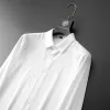 Luxury Stripes Diamond Shirt for Men Long Sleeve Casual Business Dress Shirts Fashion Social Party Banquet Tuxedo Blouse M-4XL