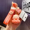 2024 Keychains Cute Pig Cartoon Mobile Phone Chain Baby Boy Girl Key Ring Women Lovely Bag Keys Chains Accessories