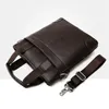 Aktentaschen Herrenhandtasche Aktentasche PU-Leder Executive Document Office Schultertasche Business Messenger Split Crossbody Side Designer Bag