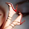 صندل بلينغ ديكورز حزام الكاحل نساء مستديرة إصبع القدم عالي الكعب مثير على نمط الأسلوب على حذاء بلاتفورماس بارا موخيريس ساندواليا العلامة التجارية