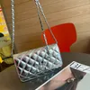 Rhinestone Yıldız Snap Diamond Lattice ile Zincir Çantalar Üzerinde Kadın Klasik Mini Flep Cüzdan SHW Crossbody Omuz Çantaları Kart Tutucu Çoklu Pochette Cüzdan 19cm