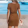 Casual Jurken Sexy Hip Taille Korte Jurk Vrouwen Kleding 2024 Zomer Elegante Avond Mini Femal Bodycon Zwarte Rok Vestidos