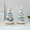 Candle Holders Holder Mediterraneans Sea Stone Candlestick Table Decoration Ornament