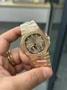 Panamera 독점 5712 시계 직경 40mm Cal.240 통합 운동이 장착되어 전체 운동 에너지 디스플레이 초콜릿 다이얼을 달성합니다.