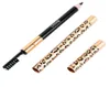 Nuova matita per eyeliner leopardata a cinque colori di alta qualità con pennello per sopracciglia Eyeliner in metallo di lusso 7869325