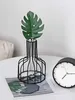 Vases Modern Nordic Iron Vase Ideal For Dried Flowers Stylish Decor Black or Gold