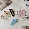 Hair Accessories Ins Fashion Kuromi Cinnamoroll Cute Barrettes Girls Hair Accessories Mti Different Design Drop Delivery Baby, Kids Ma Dhgms