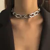 Schlüsselanhänger Mode Dicke Kette Halskette Temperament Punk Persönlichkeit Einfachheit Schlüsselbein
