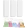 30 Sets Blank Bookmarks Gifts Manual Delicate Acrylic Tassels Craft Teacher Tabs 240314