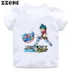 T-Shirts Anime Beyblade Burst Evolution Print Kinder T-Shirts Mädchen Kleidung Baby Jungen T-Shirt Sommer Kurzarm Kinder Topsooo5470 ldd240314