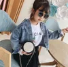 Lady style children metail chain circular purse INS girls Diamond lattice single shoulder bag kids PU leather messenger bags A7672