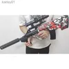 Gun Toys Aug ChildrenS Toy Gun Special Crystal Gun Water Aug Manual Electric Burst Toy Water Little Boy Soft Bullet Outdoor Toy yq240314