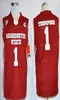 Vintage Washington State Klay Cougars Thompson College Basketball Jerseys Hommes Accueil Rouge 1 Thompson Cousu Université Chemises SX3472024