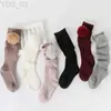 Kids Socks Ladka Kids Girls Socks Cotton Fur Ball Knee High Childrens Socks For Girls Winter Warm Knitted Baby Stocking Age for 0-7Years YQ240314