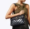 2024 Kurt Geiger London Kensington Medium echt lederen handtassen Luxe zwart goud/zilveren kettingen schoudertas Cross Body portemonnee en tas 1165ess