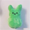 Animaux en peluche en peluche 15 cm dessin animé mini lapin de Pâques Peeps P poupée rose bleu jaune violet poupées de lapin pour enfants jouets doux mignons JJ Othmj