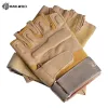 Gloves HAN WILD Army Military Tactical Gloves Paintball Airsoft Shooting Combat AntiSkid Bicycle Hard Knuckle Full Finger Gloves