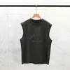 Designer hommes coton gilet mode marée rue été extérieur T-shirt lettre impression chemise à manches courtes en vrac gilet de plage maillot de bain homme haut