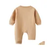 衣類セットキッズ服冬の新生児の赤ちゃんロンパース男の子の女の子編みセータージャンプスーツフード付き幼児幼児暖かいアウターと帽子otyef