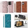 PU-Leder-Geldbörsenhüllen für Redmi 13C 4G 5G Note 13 Pro Plus Xiaomi 13T Luxus-Aufdruck Lucky Tree ID-Kartensteckplatzhalter Flip-Cover Buchdruck Buchständer Beutelriemen