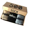 500 Style Mens Crew Socks Man Tide Street Hip Hop Match Tidal Youth Men and Women Plus Size Sock 3 Par/Box