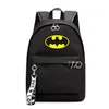 DC Superhero otaczające Batman Luminous Backpack Printing College Style Girl's Ribbon Bag222d