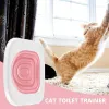 忌避剤猫の再利用可能な猫犬と一緒にユニバーサルキャットトイレトレーニングキットポットトイレトレーニングシートペットクリーニングキャッツトレーニング製品