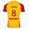 Футбольные майки RC LEns 2023 2024, домашние желтые Saint-Barbe Special SOTOCA OPENDA GANAGO KAKUTA FOFANA Футболка 23 24 Hommes Enfants Kids NOTRE SANG ESTOR