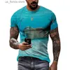 Camisetas para hombres Moda de verano 3D Divertido Capybara Camisetas gráficas Hombres Hip Hop Strt Estilo Tendencia Ts Personalidad casual Impreso Animal Tops Y240314