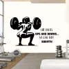 Stickers Squat Girl Gym Muurtattoo Fitness Quotes Vrouwen Decor Workout Power Art Vinyl Gym Muurstickers Meisje Motivatie Crossfit 2365