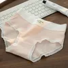 Kadın Panties Pamuk Patchwork Kadın Dambaları Seksi iç çamaşırı yumuşak iç çamaşırı dantel brifingler mektup baskılı pantys twy-y02