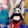 Sacs à dos en peluche 38 cm peluche Panda jouet sacs à dos mignon Animal en peluche Panda sac à dos Kawaii doux Animal ours sac filles garçons en peluche cartables cadeaux L2403