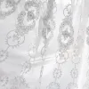 Rideaux 2022 Nouvelle arrivée romantique perle brodée blanc tulle rideau pour salon villa fenêtre française luxueux voilages rideaux de porte