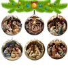 Décorations de Noël en acrylique, pendentif effet 3D, cadeau de vacances suspendu, matériel de haute qualité, fête