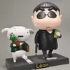 Puppen 16 cm Crayon Shin-Chan Modell Puppen Anime Figur Cosplay Platinum Sabre Figur Action Hand Modell Kinder Geschenke Desktop DekorationenL2403