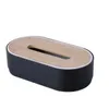 Tissue Boxes Napkins Tissue Box with Bamboo Cover Napkin Holder Home Storage Boxes Dispenser Case Office Organizer for Toilet Bathroom Bedroom