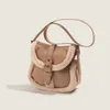 Totes estilo coreano retro pequena camurça crossbody saco outono e inverno lã de cordeiro para mulher