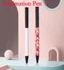 Sublimation Blank Ballpoint Pen Plastic White DIY Gel Pens Advertising Business Pencil Christmas Gift for Student9520617