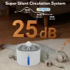 Fournitures APETDOLA Fontaine d'eau pour Chat Distributeur Automatique d'eau pour Animaux de Compagnie pour Chats Chiens avec Plateau en Acier Inoxydable système de Filtrage à 6 Niveaux fp10