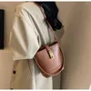 Borse a tracolla Piccolo secchiello in pelle PU per borse da donna Moda Portbale Borsa da donna vintage stile coreano Messenger Buono