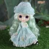 دمية DBS Blyth الجليدية 1/6 جسم مشترك 30 سم البشرة البيضاء فستان غير رسمي مجموعة BJD Toys Gift 240308