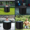 Bathtubs Dia90cm Portable Ice Bath Tub Athletes/Recovery Premium Cold Plunge Tub Outdoor Use Oversized Adult Sized Cold Plunge Pool