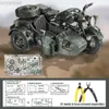 3D Puzzles Piececool 3D Metal Puzzles 750 Motorcycle Assembly Model Kits Diy Toy Christmas Birthday Gifts Jigsaw Home Decoration 240314