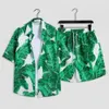 Abito firmato Hawaiian Beach Resort Set Uomo ampio ampio marchio di moda manica corta camicia casual a fiori coppia due pezzi Mtq1