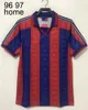 レトロバルセロナサッカージャージ96 97 98 99 100th Classic Maillot De Foot Rivaldo Ronaldo Guardiola Ronaldinho 05 06 08 09 10 11 14 Xavi Messis Shird Hotsoccer