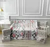 Blankets Designer letter Flower Letter Blanket Flannel Blanket Office Napping Blanket Leisure Travel Thickened Blanket 150*200cm with Box 240314